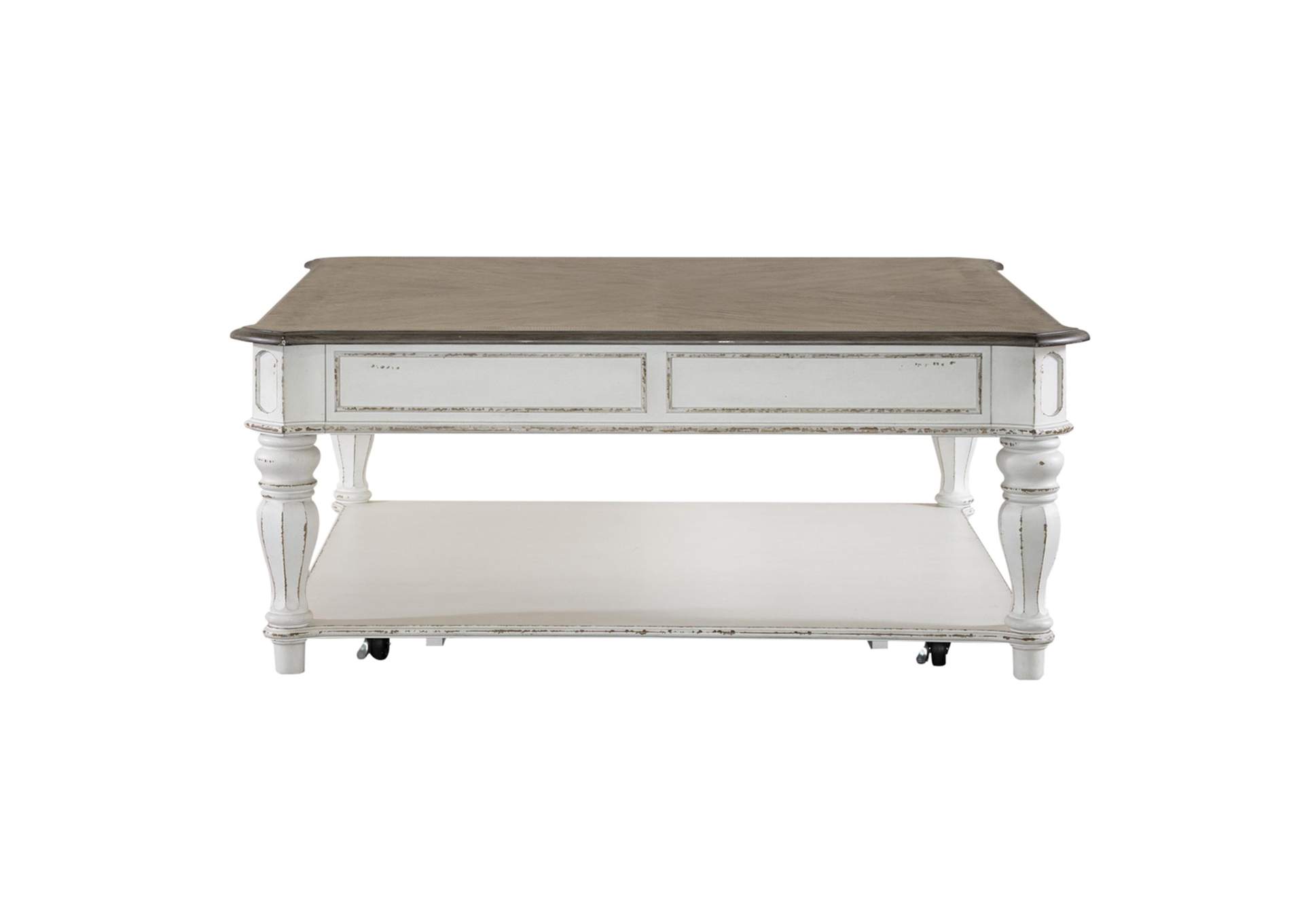 Magnolia Manor Oversized Square Cocktail Table,Liberty