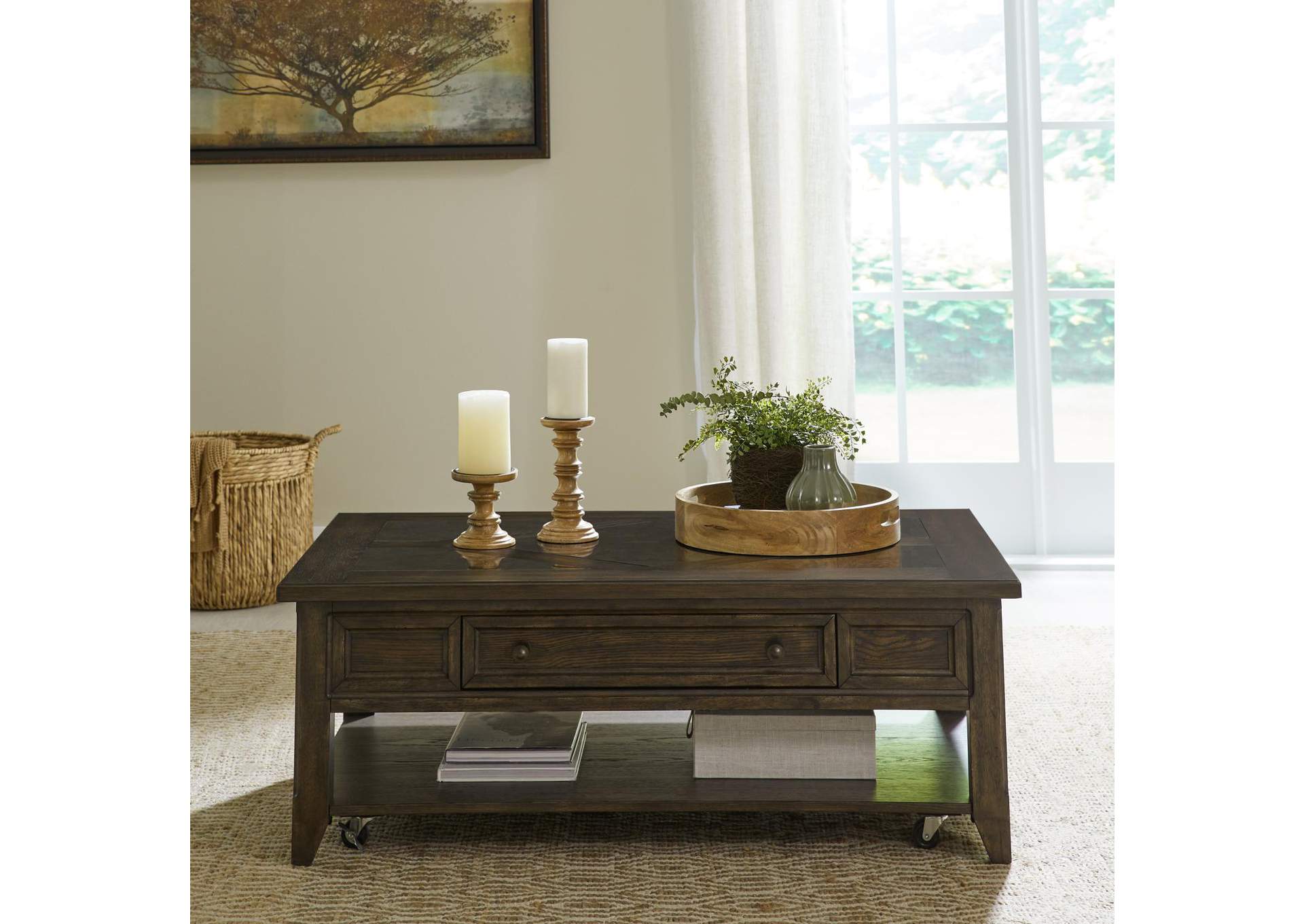 Paradise Valley Rectangular Cocktail Table,Liberty