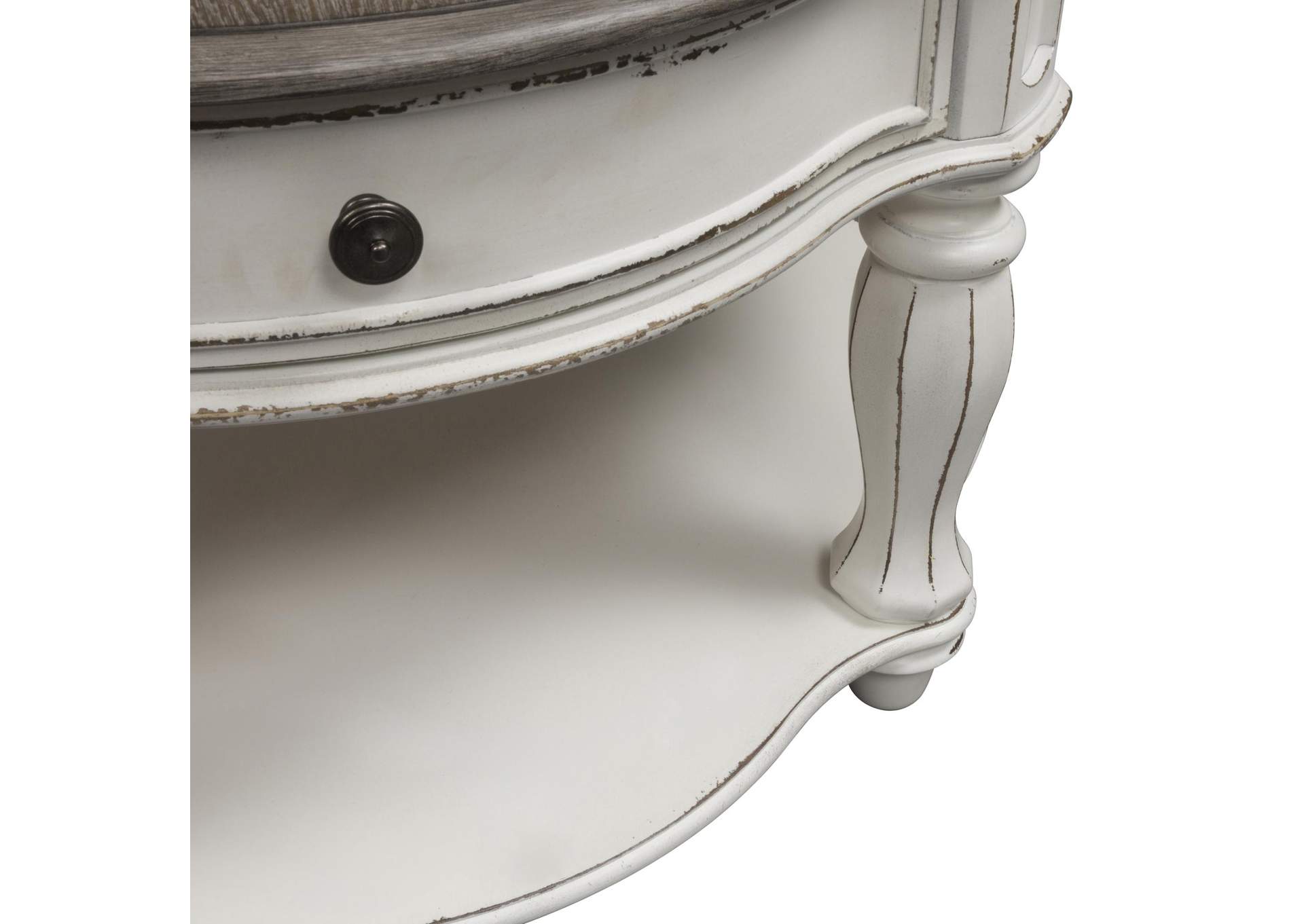 Magnolia Manor Round Cocktail Table,Liberty