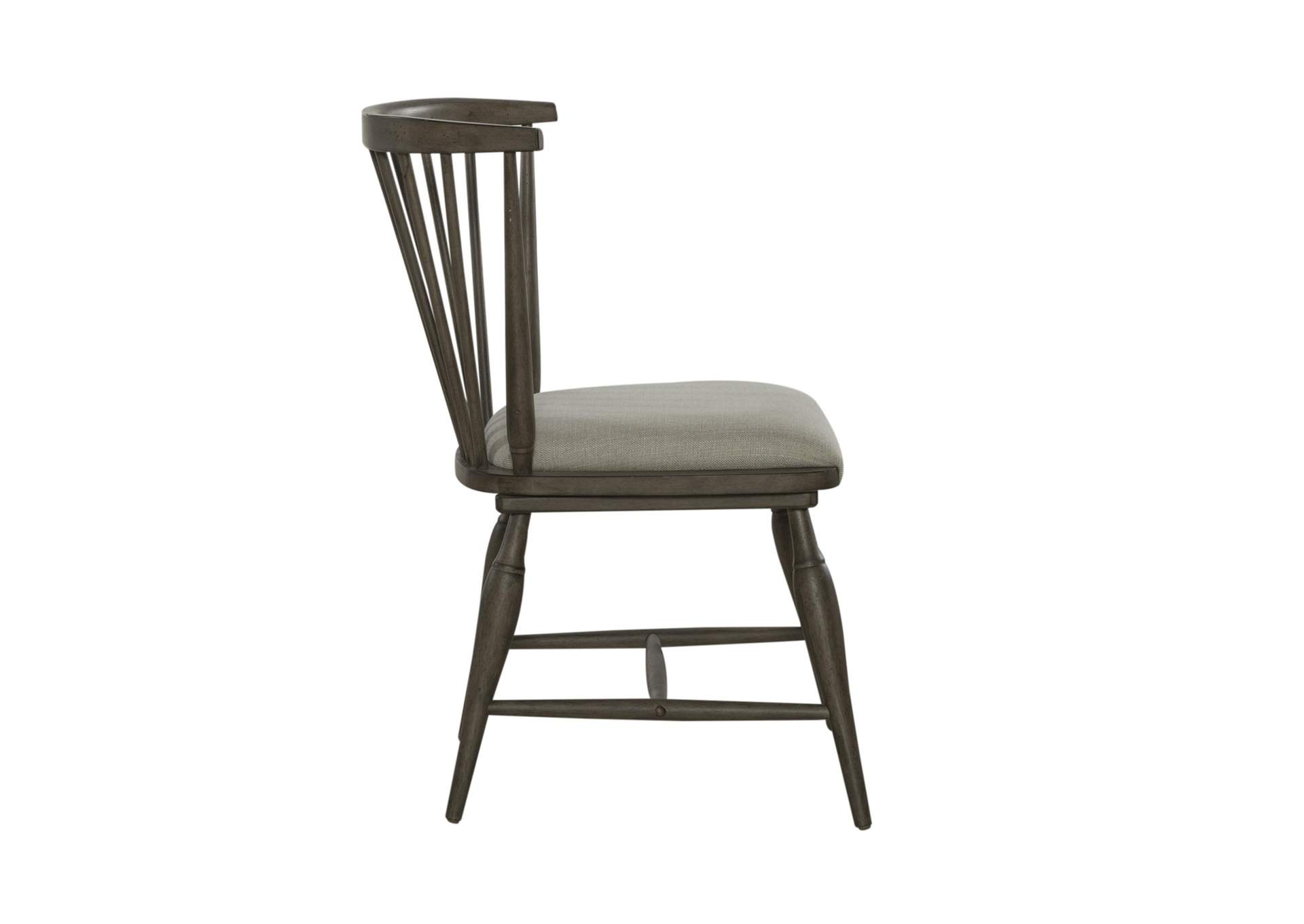 Americana Farmhouse Upholstered Seat Windsor Chair (RTA),Liberty