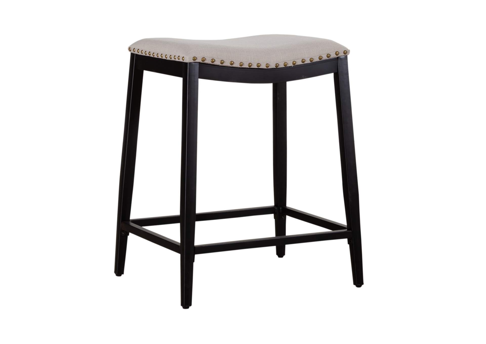 Vintage Series Backless Upholstered Counter Chair - Black,Liberty