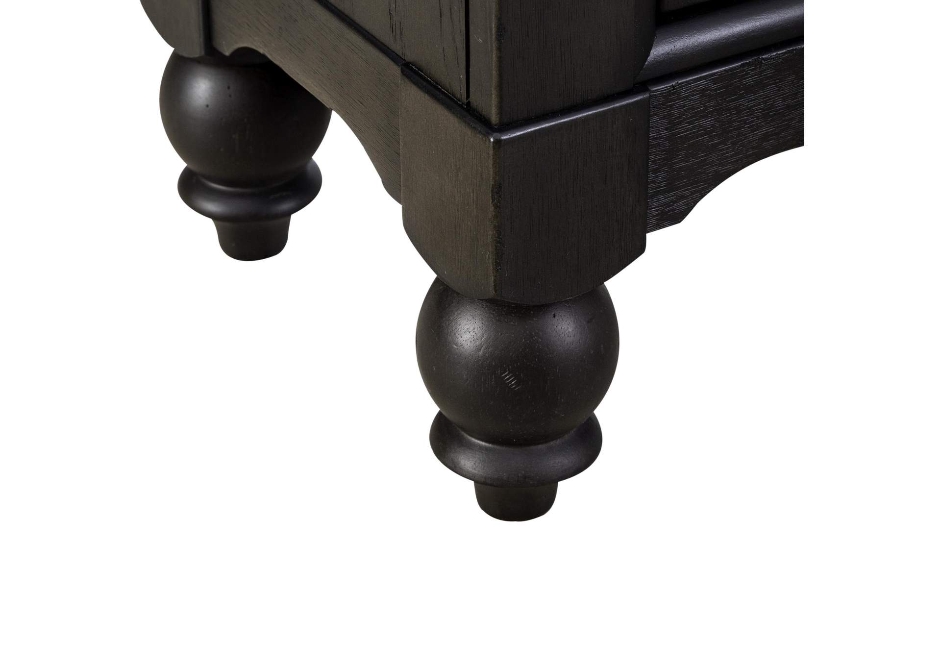 Americana Farmhouse Hall Buffet - Black,Liberty