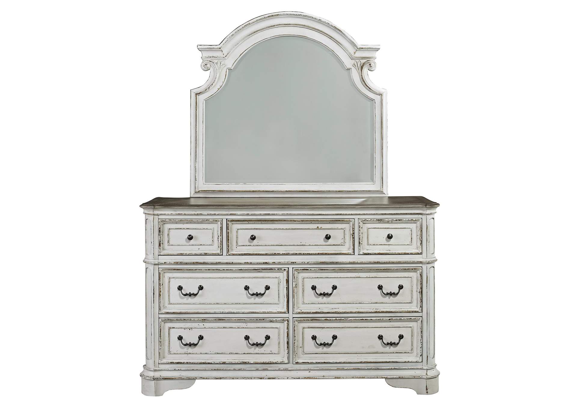 Magnolia Manor Dresser & Mirror,Liberty