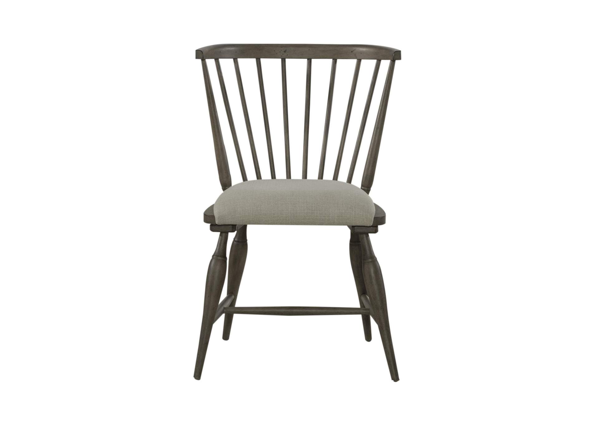 Americana Farmhouse Upholstered Seat Windsor Chair (RTA),Liberty