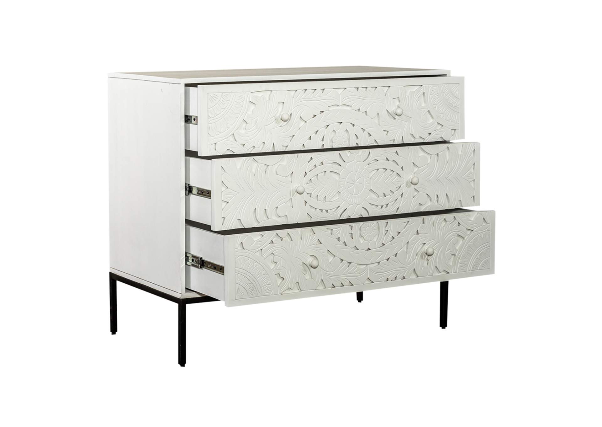 Woodlyn 3 Drawer Accent Cabinet,Liberty