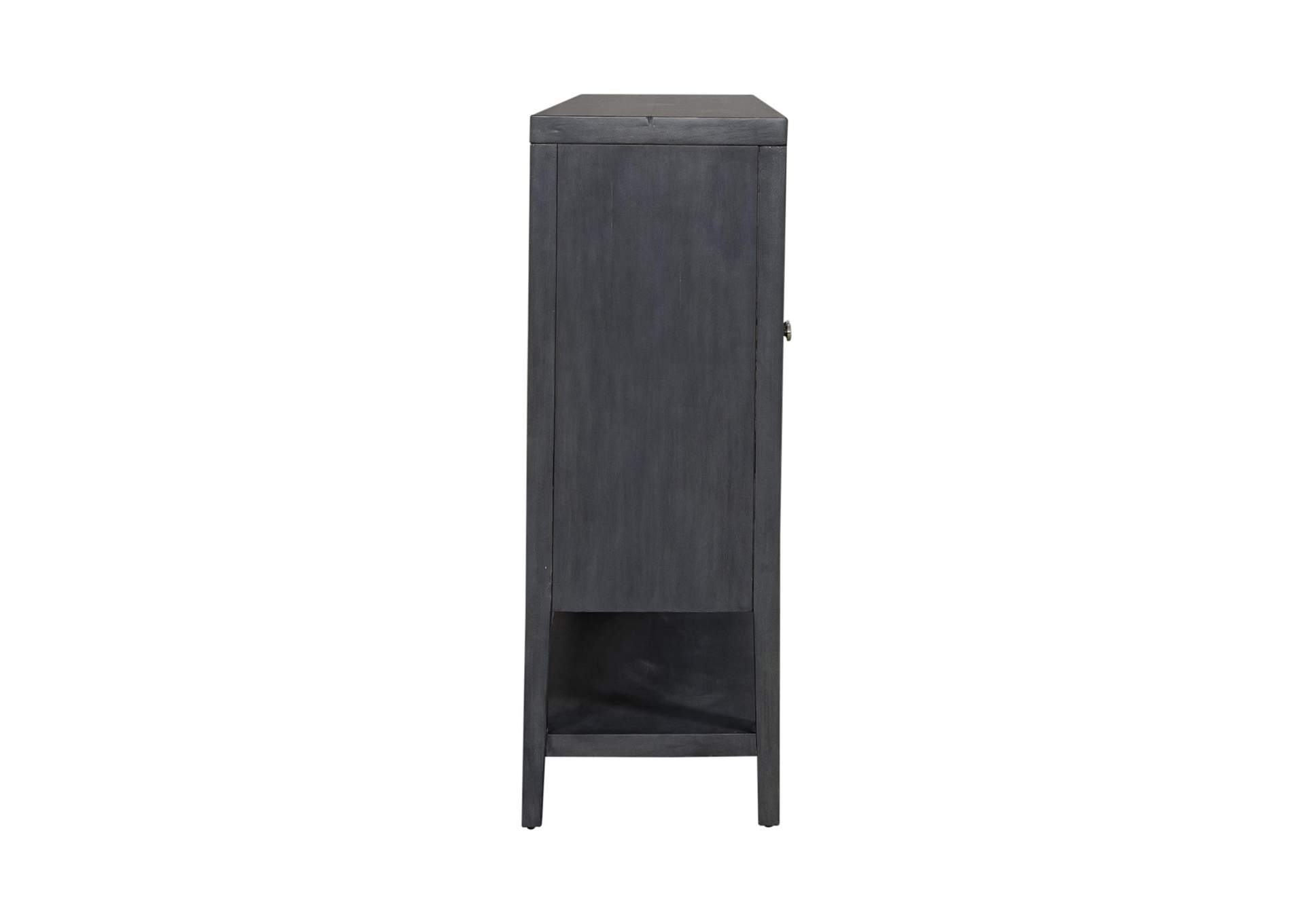 Circle View Four Door Accent Cabinet,Liberty