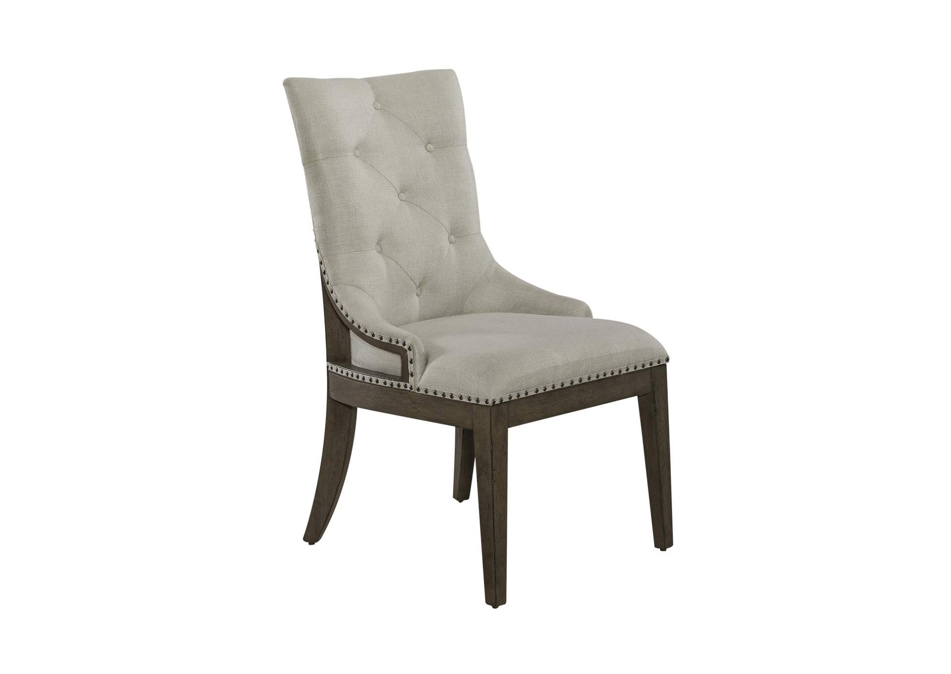 Americana Farmhouse Upholstered Shelter Side Chair (RTA),Liberty