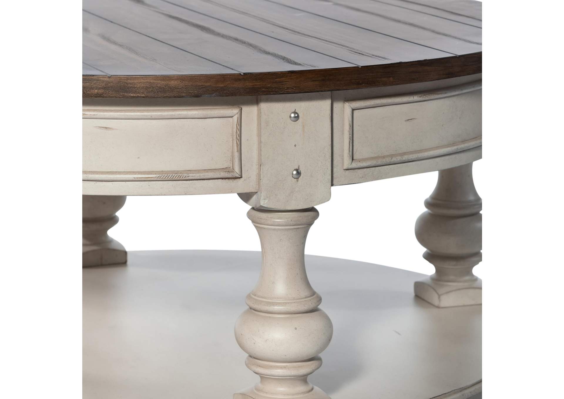 Morgan Creek Round Cocktail Table,Liberty