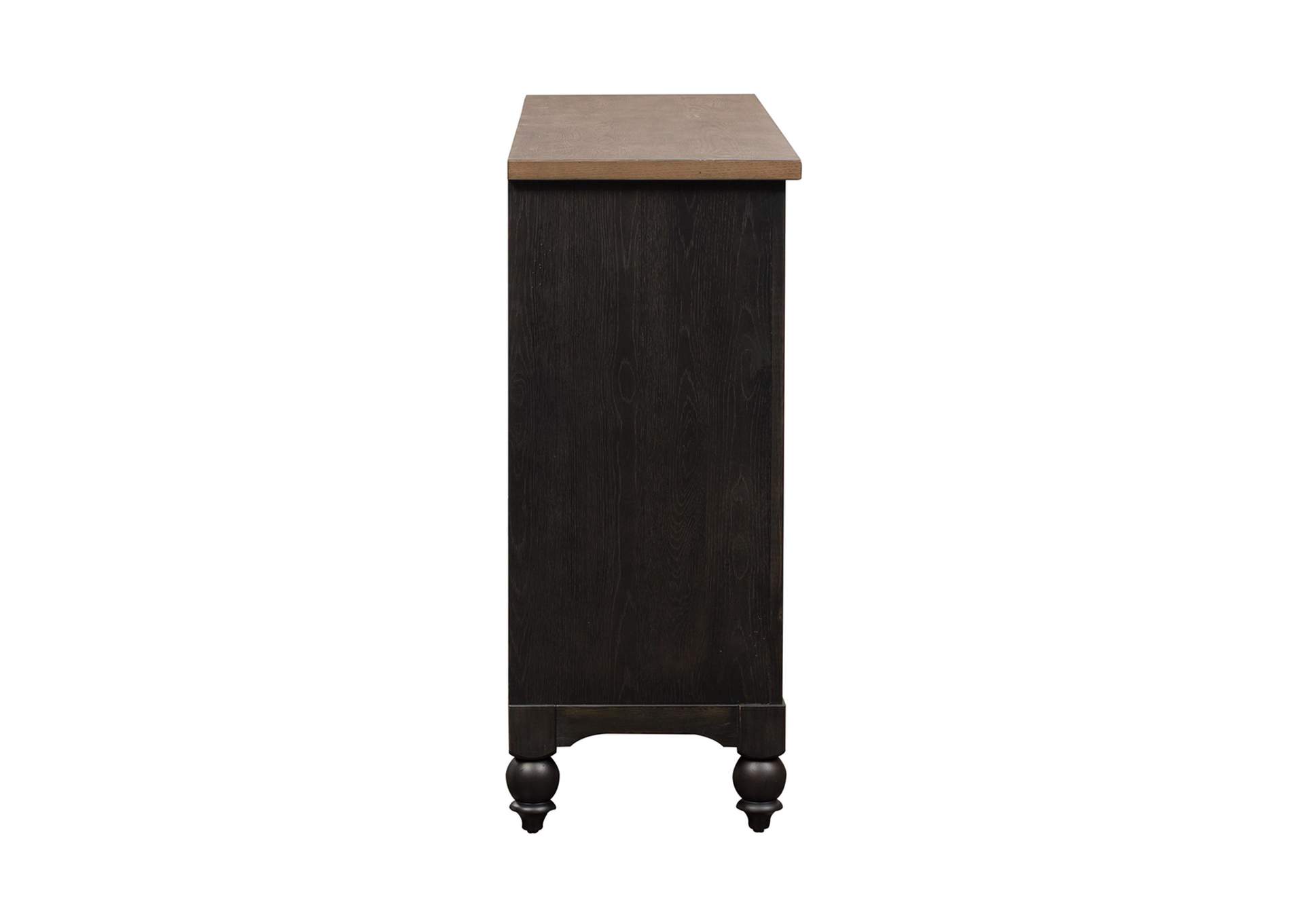 Americana Farmhouse 9 Drawer Dresser - Black,Liberty