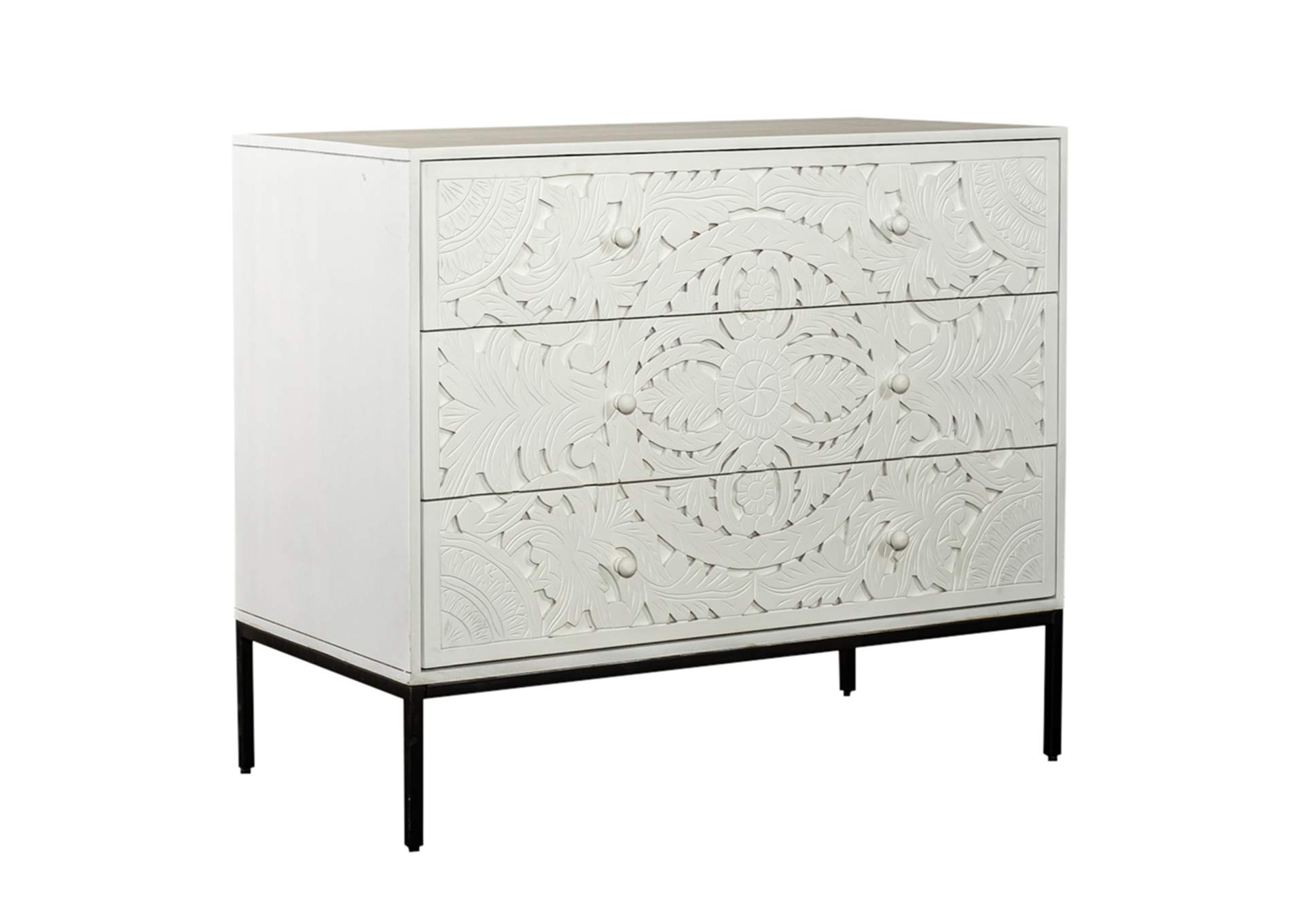 Woodlyn 3 Drawer Accent Cabinet,Liberty