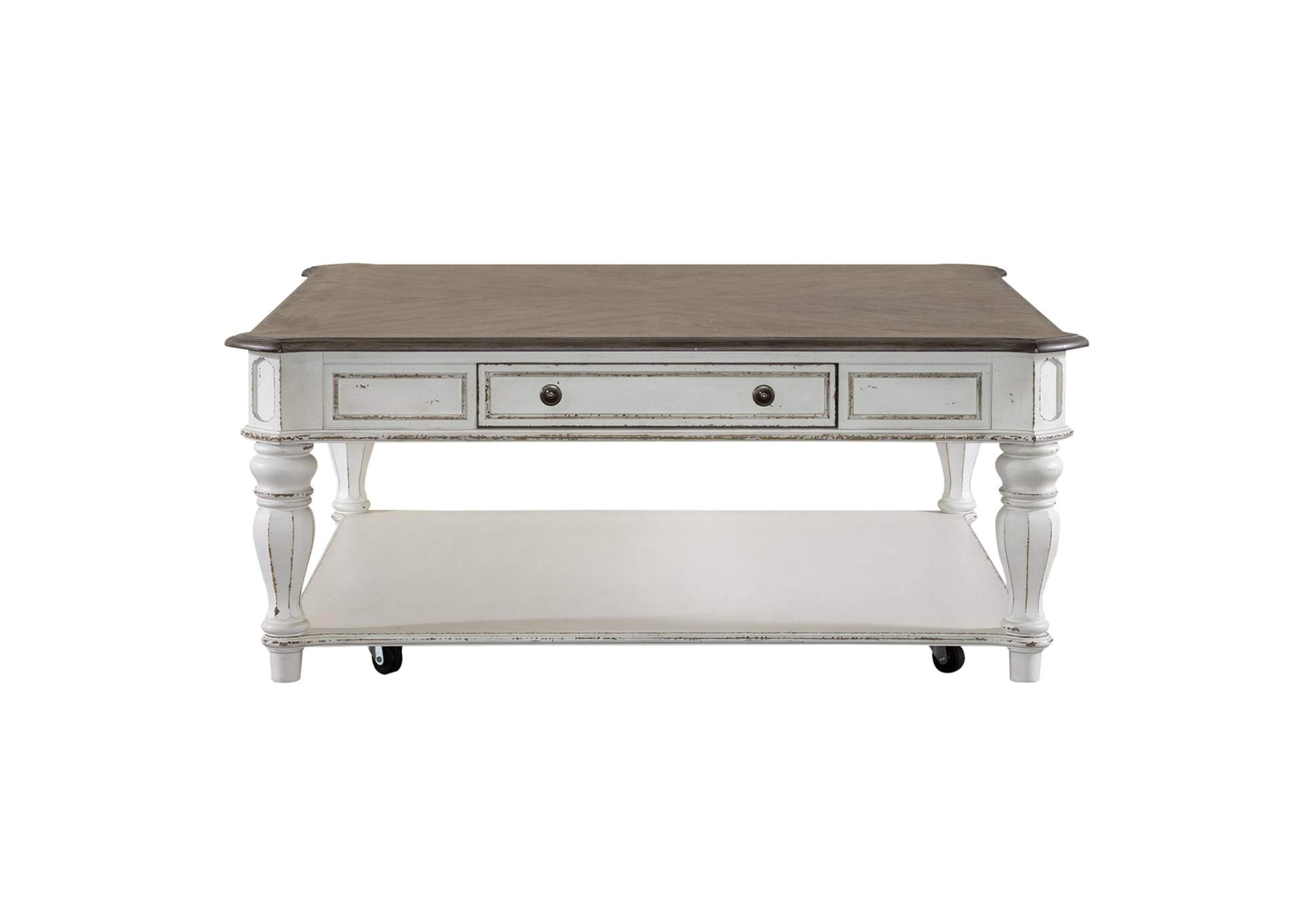 Magnolia Manor Oversized Square Cocktail Table,Liberty