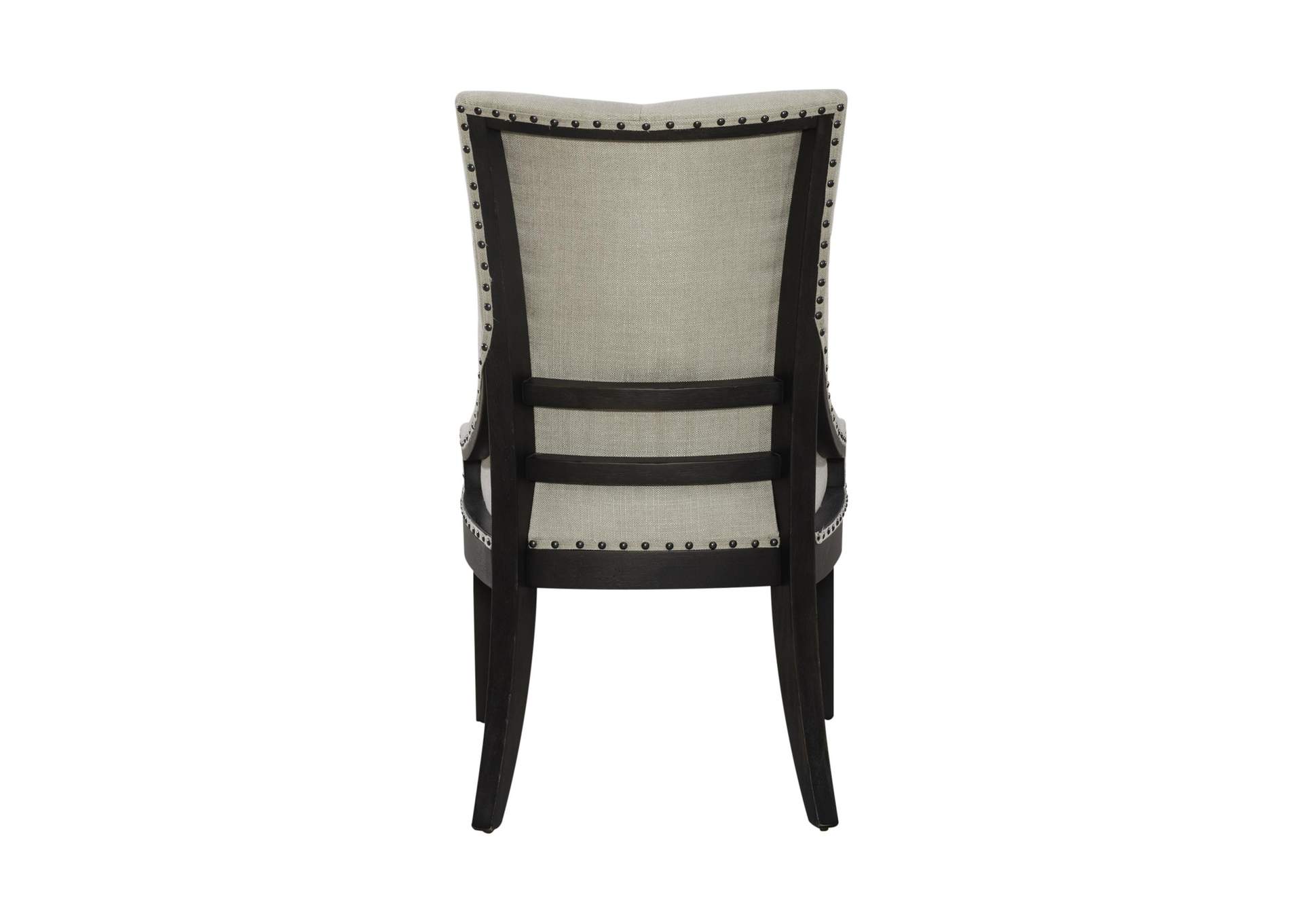 Americana Farmhouse Upholstered Shelter Side Chair - Black (RTA),Liberty