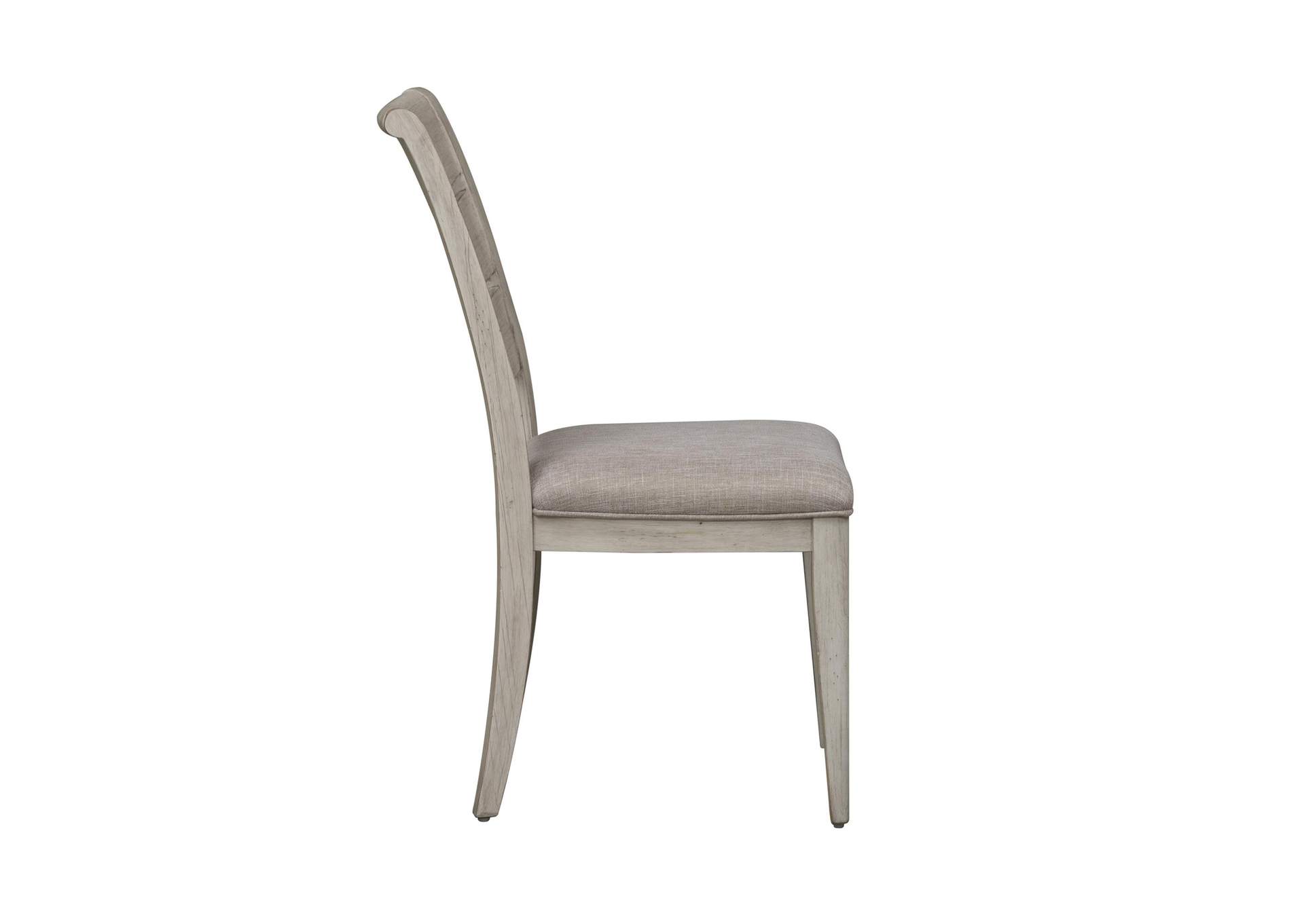 Farmhouse Reimagined Ladder Back Upholstered Side Chair (RTA),Liberty
