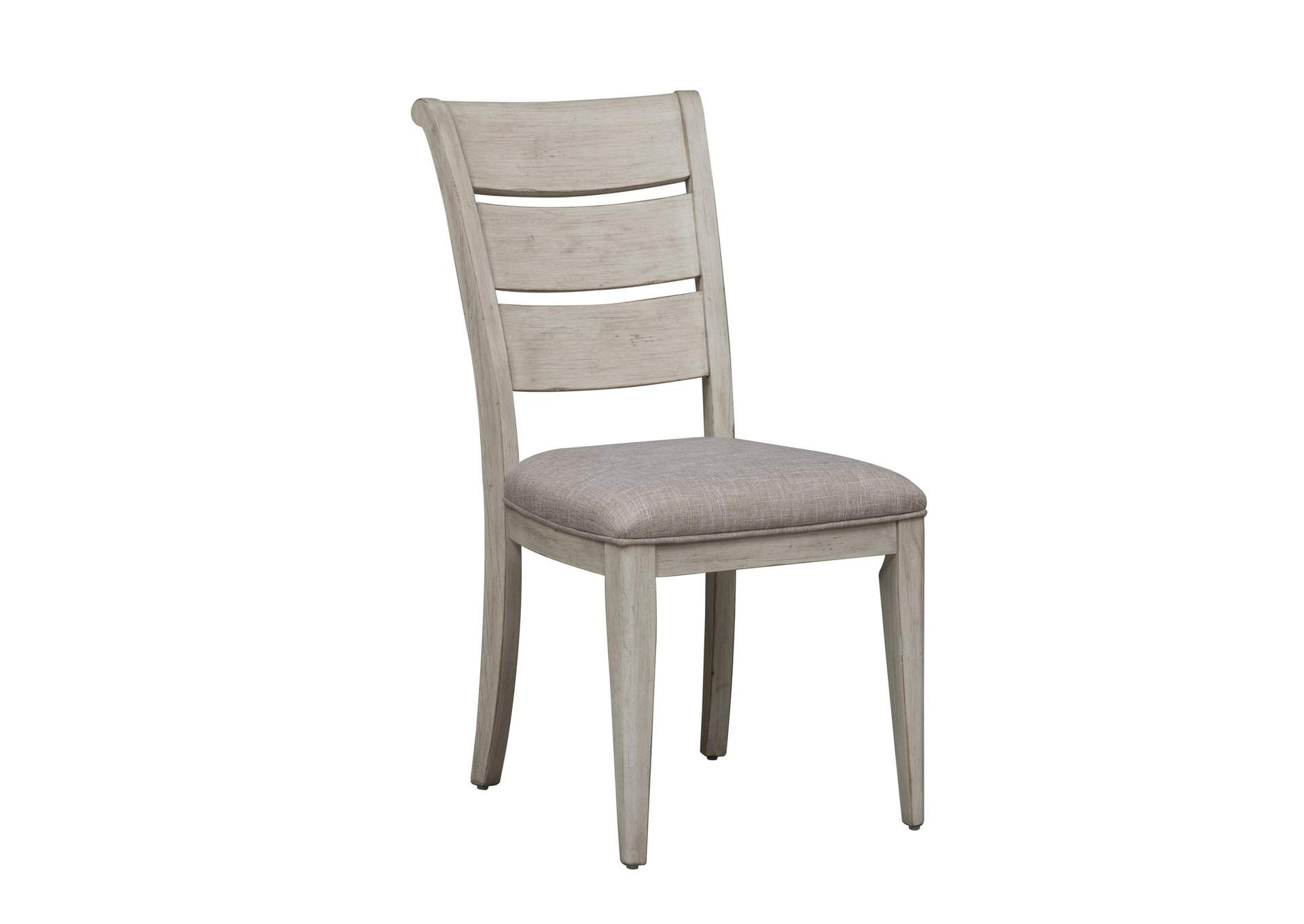 Farmhouse Reimagined Ladder Back Upholstered Side Chair (RTA),Liberty