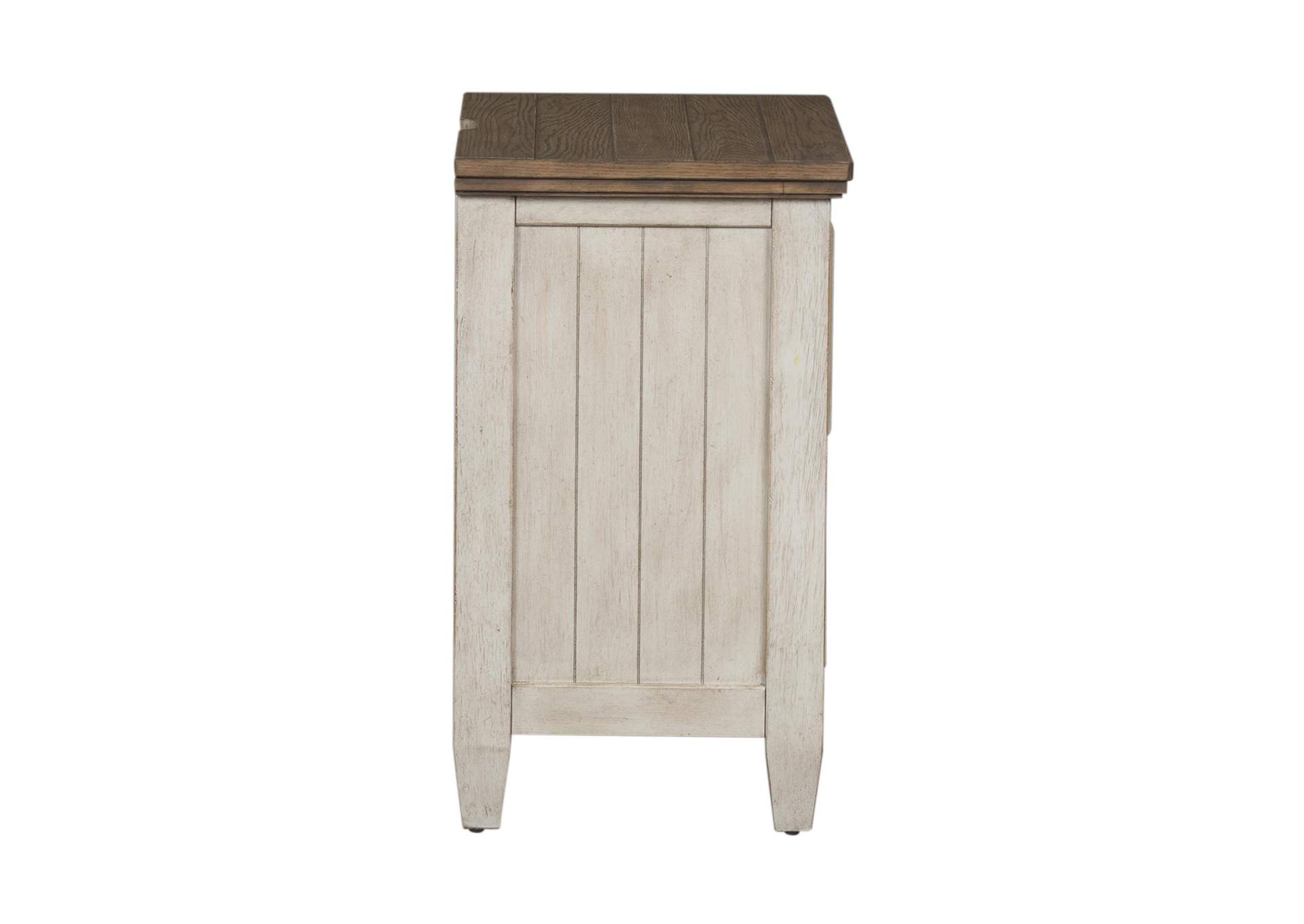 Heartland 2 Drawer Nightstand with Charging Station,Liberty