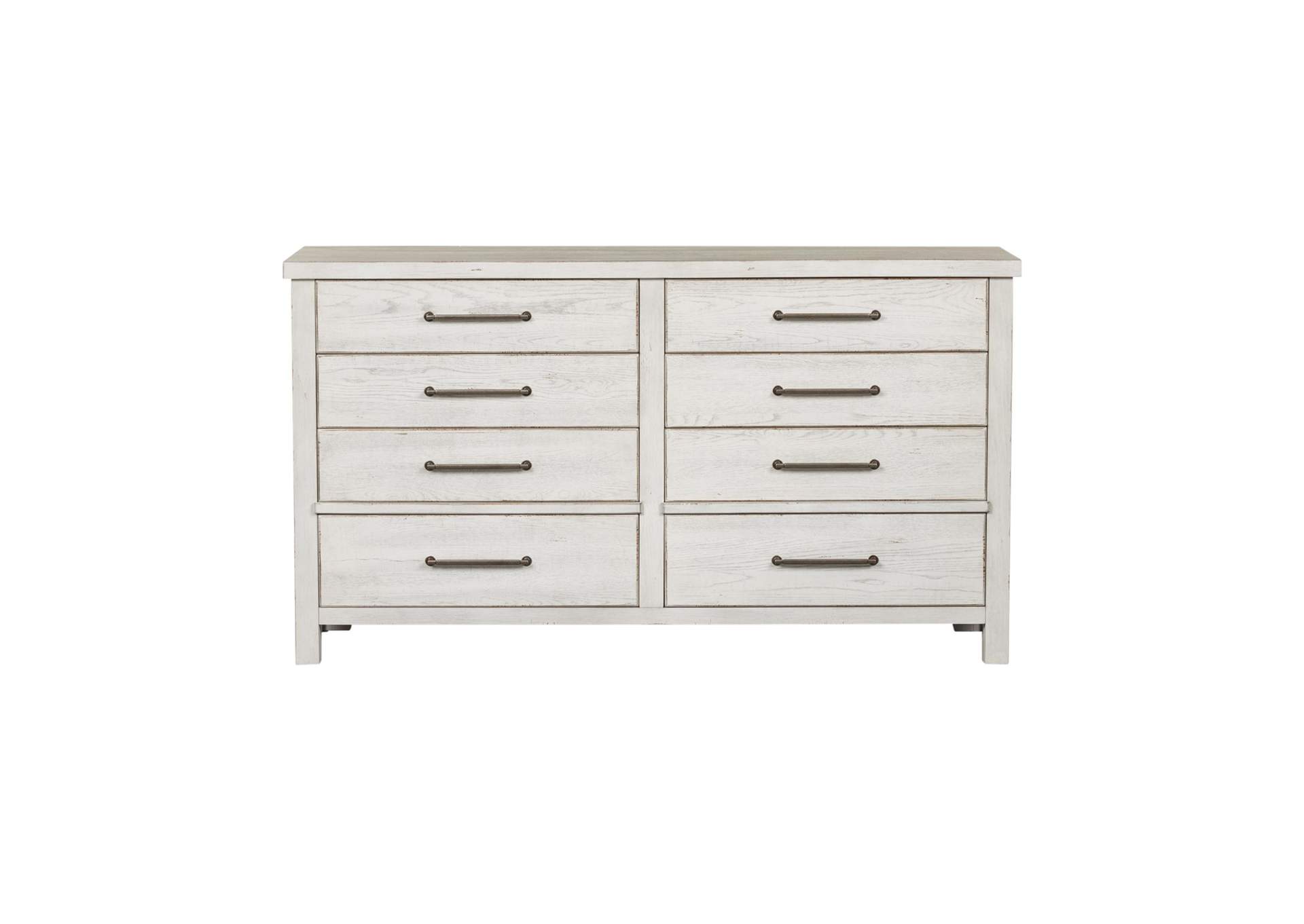 Modern Farmhouse 8 Drawer Dresser,Liberty