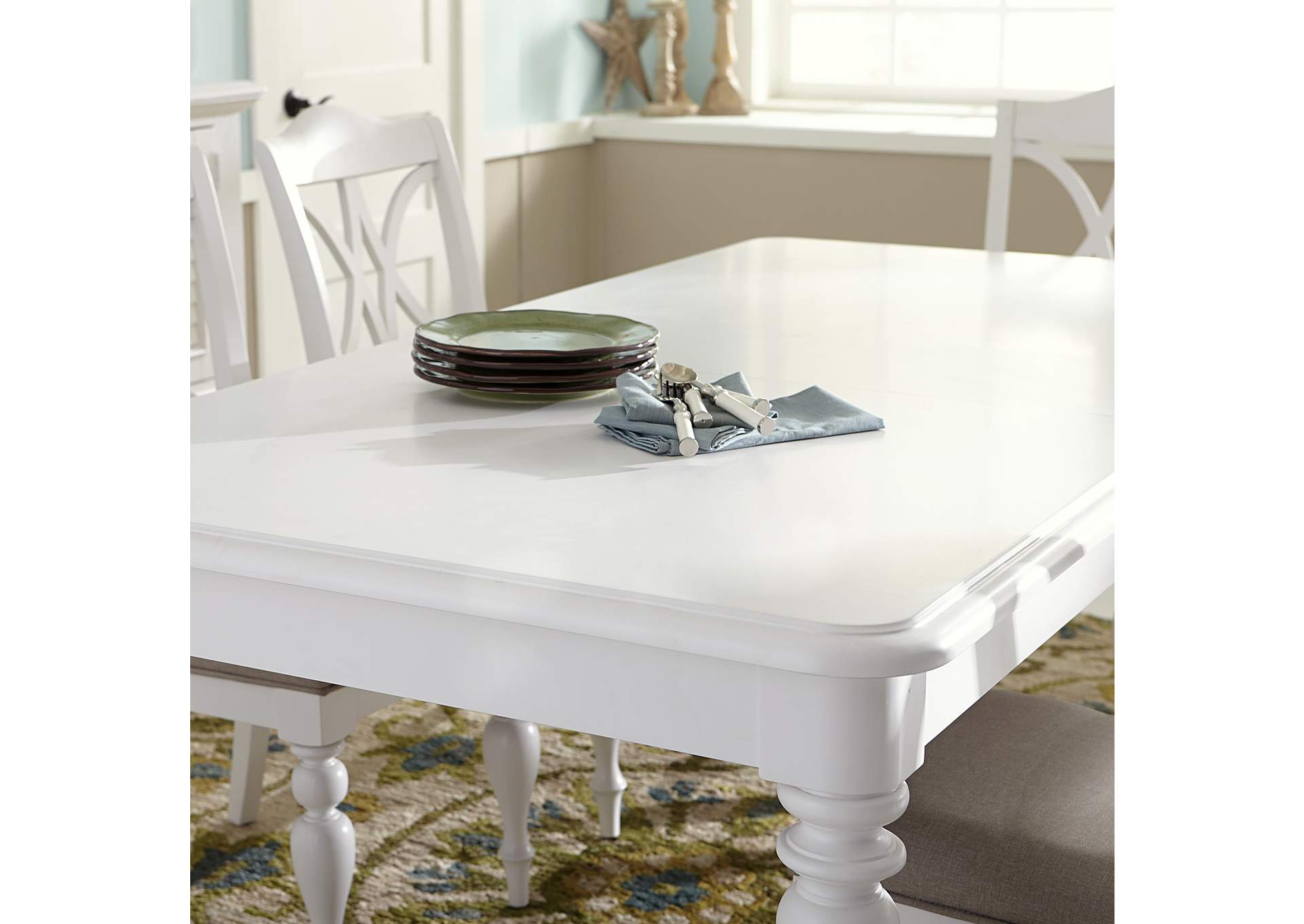 Summer House Rectangular Leg Table,Liberty