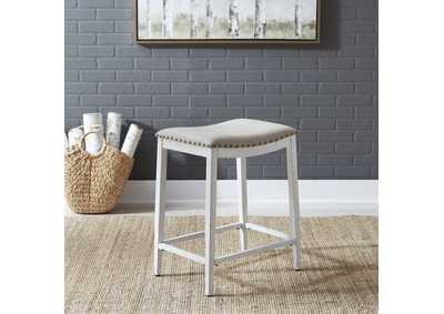 Image for Backless Uph Counter Chair- Antique White