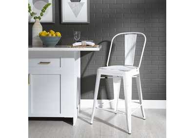 Image for Bow Back Counter Chair - Antique White