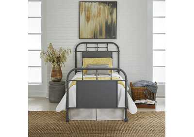 Image for Vintage Series Twin Metal Bed - Grey