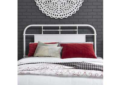 Image for Vintage Series Queen Metal Headboard - Antique White