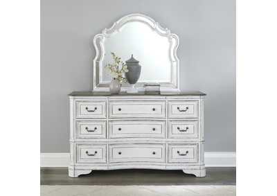 Image for Magnolia Manor Antique White Opt Dresser & Mirror