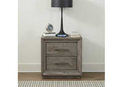 Image for Horizons 2 Drawer Night Stand w/ Charging Station