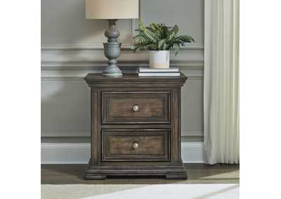 Image for Big Valley 2 Drawer Night Stand w/ Charging Station