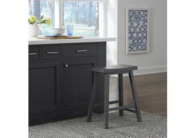 Image for 24 Inch Sawhorse Counter Stool - Slate