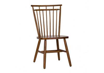 Image for Creations II Spindle Back Side Chair - Tobacco