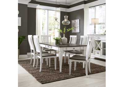 Image for Allyson Park Wirebrushed White 7 Piece Rectangular Dining Room Set