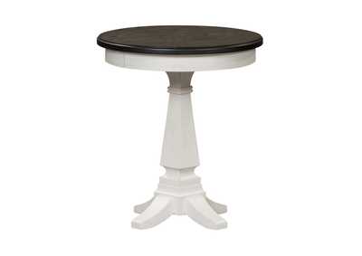 Image for Allyson Park Wirebrushed White Chair Side Table