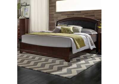 Image for Avalon Dark Truffle  Queen Leather Bed