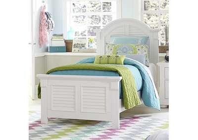 Image for Summer House Heavy Antique White Full Panel Bed