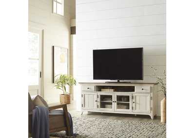 Image for Farmhouse Reimagined Antique White Entertainment TV Stand