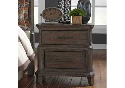 Image for Artisan Prairie 2 Drawer Night Stand w/ Charging Station
