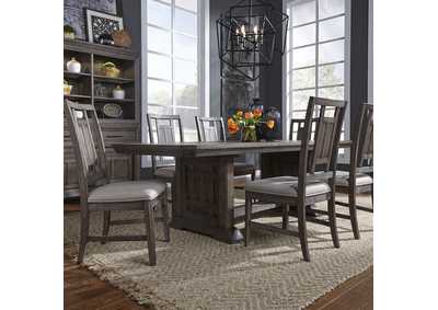 Image for Artisan Prairie Opt 7 Piece Trestle Table Set