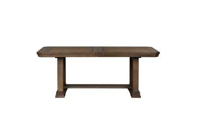 Image for Artisan Prairie Oak Rectangular Extension Leaf Dining Table