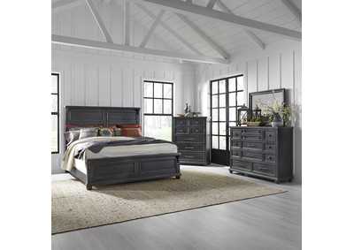 Image for King California Panel Bed, Dresser & Mirror, Chest