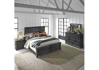 Image for King California Panel Bed, Dresser & Mirror, Night Stand
