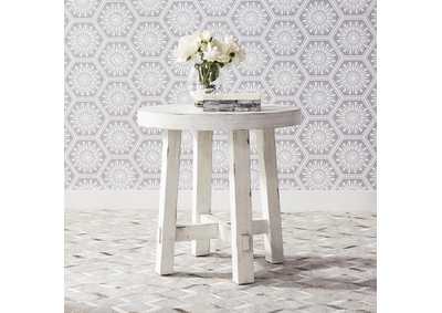 Image for Modern Farmhouse Splay Leg Round End Table