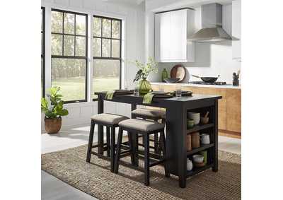 Image for Brook Creek 5 Piece Counter Set - Black
