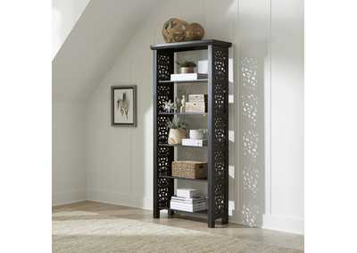 Trellis Lane Accent Bookcase- Black