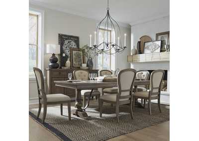 Image for Americana Farmhouse Optional 7 Piece Trestle Table Set