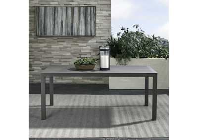 Plantation Key Outdoor Rectangular Leg Table - Granite