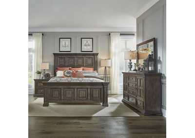 Image for Big Valley Queen Panel Bed, Dresser & Mirror, Nightstand