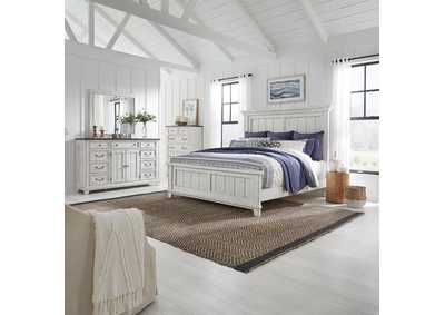 Image for River Place King Panel Bed, Dresser & Mirror, Chest