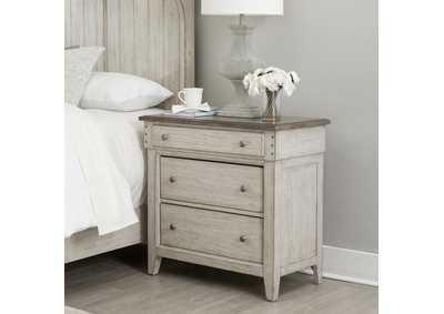 Image for Ivy Hollow 3 Drawer Bedside Chest with Charging Station