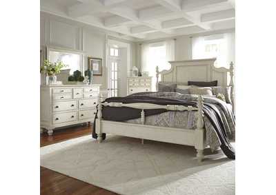 Image for High Country King Poster Bed, Dresser & Mirror, Chest