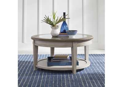 Image for Heartland Round Ceiling Tile Cocktail Table